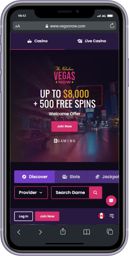 VegasNow Mobile App for iOS