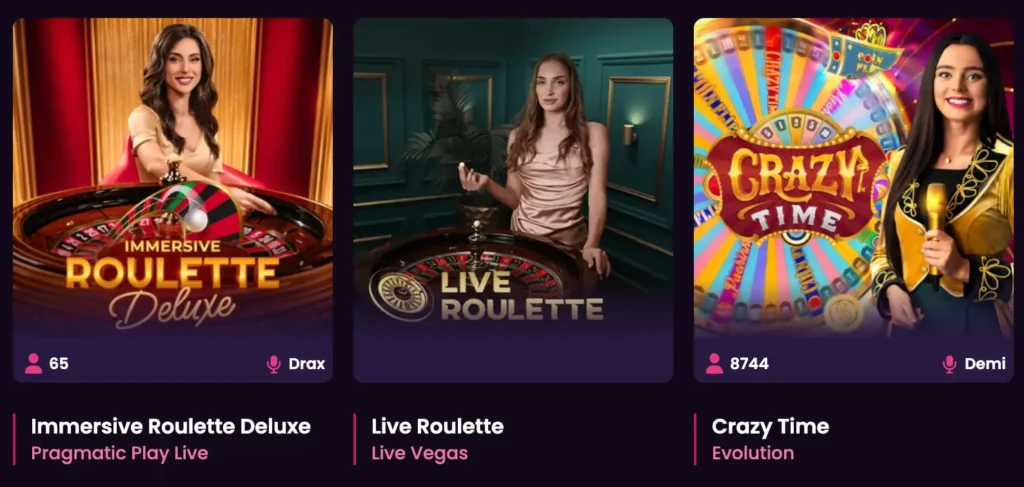 VegasNow Live Games